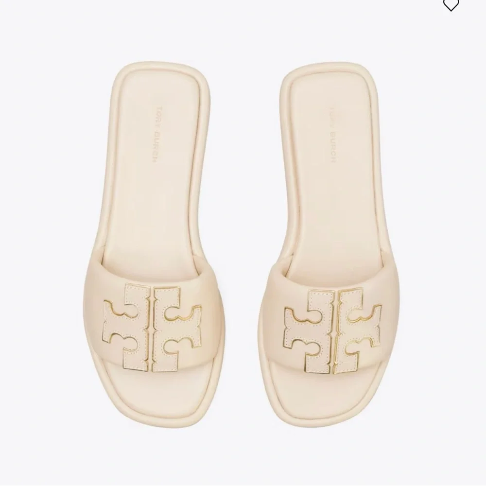 Tory Burch Beige Slide Sandals - Picture 3 of 6